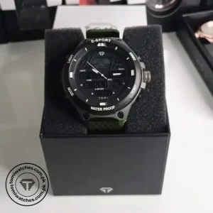 TOMI T-072 Slim Dial Quartz Watch with Leather Strap